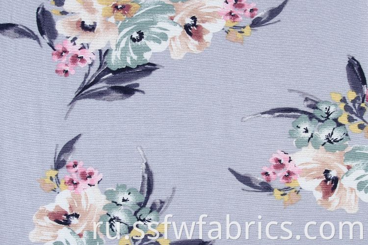 Elegant Rayon Grey Fabric